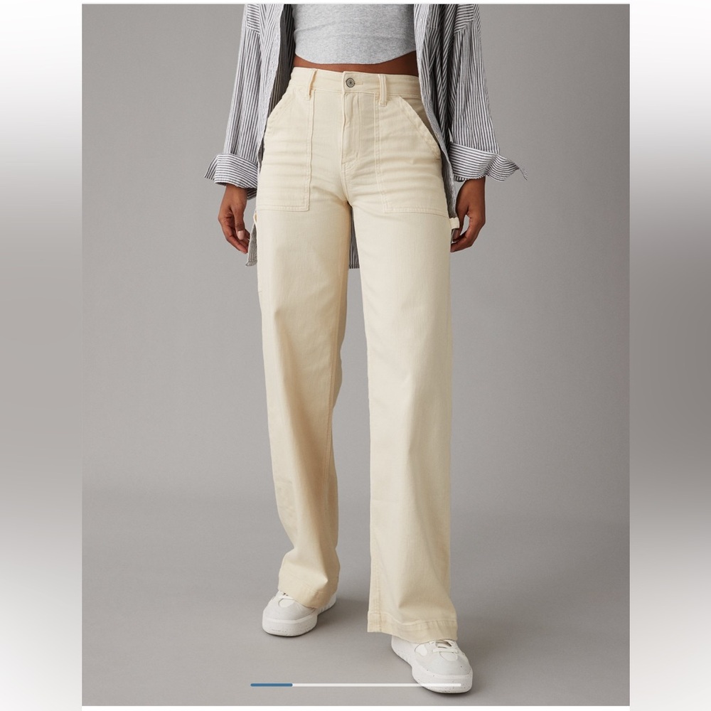 American eagle dreamy drape cargo jeans